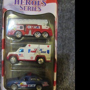 2001 Mattel Matchbox Heroes Series 3 Pack